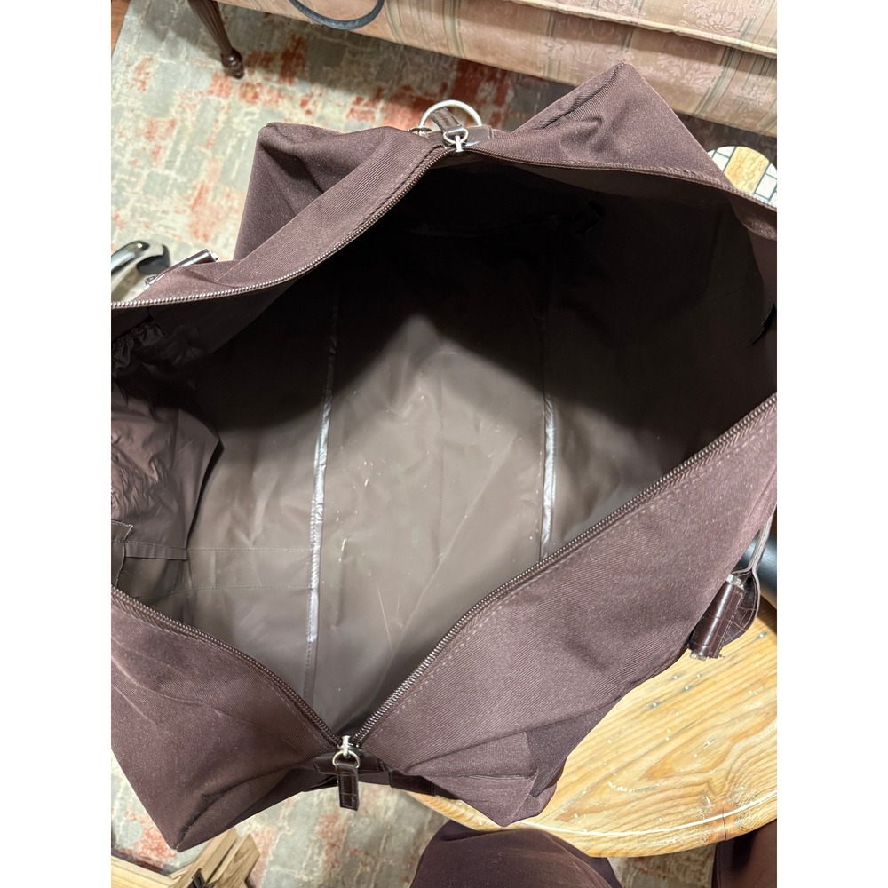 Kenneth Cole Signature Brown Travel Duffel Weekender Bag - Picture 9 of 9